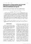 Research paper thumbnail of Determination of Organoiodine Antimicrobial Ingredients in Commercially Available Anti microbial/Deodorant Agents