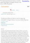 Research paper thumbnail of The educational electronic book as a tool for supporting children’s emergent literacy in low versus middle SES groups