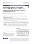 Research paper thumbnail of A customized regimen of intravitreal aflibercept for the treatment of choroidal neovascularization secondary to different chorioretinal diseases