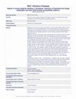 Research paper thumbnail of Sepsis in cancer patients residing in Zimbabwe: Spectrum of bacterial and fungal aetiologies and their antimicrobial susceptibility patterns