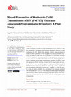 Research paper thumbnail of Missed Prevention of Mother-to-Child Transmission of HIV (PMTCT) Visits and Associated Programmatic Predictors: A Pilot Study