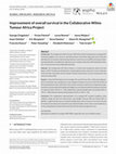 Research paper thumbnail of Improvement of overall survival in the Collaborative Wilms Tumour Africa Project