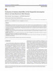 Research paper thumbnail of Evaluation of Antimicrobial Effect of the Pimpinella Anisumpolar Extract on Some Bacteria in Skin Diseases