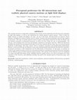 Research paper thumbnail of Perceptual preference for 3D interactions and realistic physical camera motions on light field displays