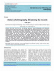 Research paper thumbnail of History of ethnography: Straitening the records