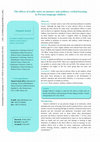 Research paper thumbnail of The effects of traffic noise on memory and auditory-verbal learning in Persian language children