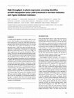 Research paper thumbnail of High-throughput in planta expression screening identifies an ADP-ribosylation factor (ARF1) involved in non-host resistance and R gene-mediated resistance