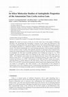 Research paper thumbnail of In Silico Molecular Studies of Antiophidic Properties of the Amazonian Tree Cordia nodosa Lam