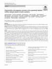 Research paper thumbnail of Characteristics and pregnancy outcomes across gestational diabetes mellitus subtypes based on insulin resistance