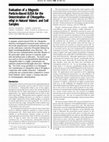 Research paper thumbnail of Evaluation of a Magnetic Particle-Based ELISA for the Determination of Chlorpyrifos- ethyl in Natural Waters and Soil Samples