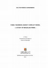 Research paper thumbnail of Family business agency conflict model: a study of Brazilian firms