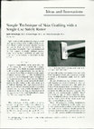 Research paper thumbnail of Simple Technique of Skin Grafting with a Single-Use Safety Razor