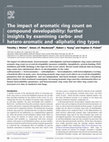 Research paper thumbnail of The impact of aromatic ring count on compound developability: further insights by examining carbo- and hetero-aromatic and -aliphatic ring types