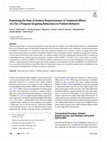 Research paper thumbnail of Examining the Role of Student Responsiveness in Treatment Effects of a Tier 2 Program Targeting Reductions in Problem Behavior