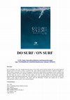 Research paper thumbnail of DO SURF / ON SURF