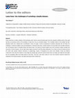 Research paper thumbnail of Letter to the Editors - Lassa fever: The challenges of curtailing a deadly disease