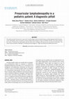 Research paper thumbnail of Preauricular lymphadenopathy in a pediatric patient: A diagnostic pitfall