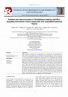 Research paper thumbnail of Isolation and characterization of molybdenum-reducing and PEG-degrading Enterobacter cloacae strain KIK-14 in agricultural soil from Nigeria