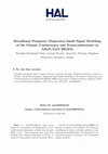 Research paper thumbnail of Broadband Frequency Dispersion Small-Signal Modeling of the Output Conductance and Transconductance in AlInN/GaN HEMTs