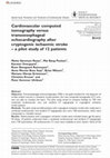 Research paper thumbnail of Cardiovascular computed tomography versus transoesophageal echocardiography after cryptogenic ischaemic stroke - a pilot study of 12 patients