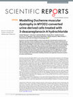 Research paper thumbnail of Modelling Duchenne muscular dystrophy in MYOD1-converted urine-derived cells treated with 3-deazaneplanocin A hydrochloride