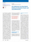 Research paper thumbnail of Der Stellenwert von Real-World-Evidenz im deutschen Sozial- und Gesundheitsrecht