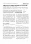 Research paper thumbnail of Antibacterial activity of Thymus phenols by direct bioautography