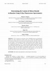 Research paper thumbnail of Determining the Content of Silicon Dioxide in Bauxites Using X-Ray Fluorescence Spectrometry