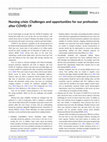 Research paper thumbnail of Nursing crisis: Challenges and opportunities for our profession after COVID‐19