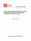 Research paper thumbnail of Can the New Intergovernmental Structure Work in Pakistan? Learning from China