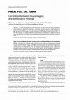 Research paper thumbnail of Pineal yolk sac tumor: correlation between neuroimaging and pathological findings