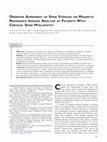 Research paper thumbnail of Observer Agreement of Spine Stenosis on Magnetic Resonance Imaging Analysis of Patients With Cervical Spine Myelopathy