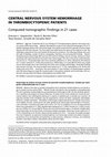 Research paper thumbnail of Central nervous system hemorrhage in thrombocytopenic patients: computed tomographic findings in 21 cases