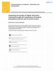 Research paper thumbnail of Improving the quality of Higher Education teaching through the exploitation of student evaluations and the use of control charts