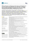 Research paper thumbnail of Current Practices on Diagnosis, Prevention and Treatment of Post-Transplant Lymphoproliferative Disorder in Pediatric Patients after Solid Organ Transplantation: Results of ERN TransplantChild Healthcare Working Group Survey