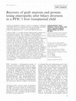 Research paper thumbnail of Recovery of graft steatosis and protein‐losing enteropathy after biliary diversion in a PFIC 1 liver transplanted child