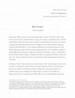 Research paper thumbnail of Who is the Jew?