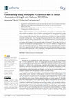 Research paper thumbnail of Constraining Young Hot Jupiter Occurrence Rate in Stellar Associations Using 2-min Cadence TESS Data