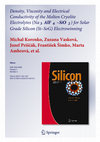 Research paper thumbnail of Density, Viscosity and Electrical Conductivity of the Molten Cryolite Electrolytes (Na 3 AlF 6 –SiO 2 ) for Solar Grade Silicon (Si–SoG) Electrowinning