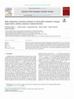 Research paper thumbnail of High temperature corrosion resistance of electrically conductive nitrogen doped silicon carbide ceramics in molten fluorides