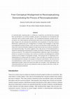 Research paper thumbnail of From Conceptual Misalignment to Reconceptualizing: Demonstrating the Process of Reconceptualization