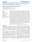 Research paper thumbnail of Effects of Social Support by a Dog on Stress Modulation in Male Children with Insecure Attachment