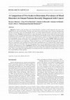 Research paper thumbnail of A Comparison of Two Scales to Determine Prevalence of Mood Disorders in Omani Patients Recently Diagnosed with Cancer