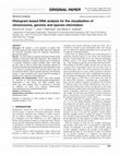 Research paper thumbnail of Histogram-based DNA analysis for the visualization of chromosome, genome and species information