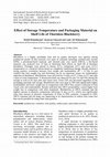 Research paper thumbnail of Effect of Packaging and Storage Temperature on the Shelf Life of Crisps from four Kenyan Potato Cultivars