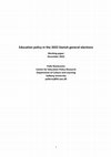 Research paper thumbnail of Education policy in the 2022 Danish general elections