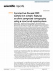 Research paper thumbnail of Coronavirus disease 2019 (COVID-19) in Italy: features on chest computed tomography using a structured report system