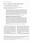 Research paper thumbnail of Adult cerebellar medulloblastoma: CT and MRI findings in eight cases