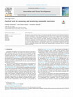 Research paper thumbnail of Practical tools for measuring and monitoring sustainable innovation