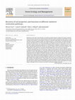 Research paper thumbnail of Recovery of soil properties and functions in different rainforest restoration pathways